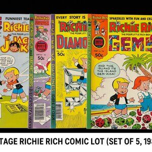 Vintage Richie Rich Comic Lot – Set of 5 (1980–1981) – Harvey Comics –